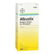 Albustix Reagent Strips For Urinalysis, Tests For Protein - 100 Ea, 3 Pack