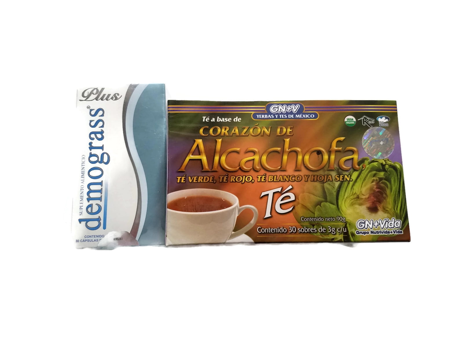 Alcachofa Tea y Demograss Plus (Weight Loss Set) 30 Days Supply