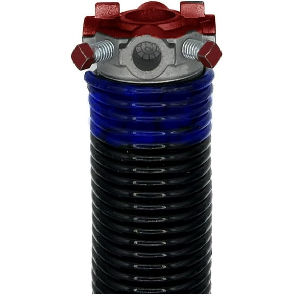 Alcan Garage Door Torsion Spring (0.262" Wire x 2" D x 36" L) | Right Hand Wound Replacement (Left Side) - Blue