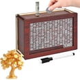 thumbnail image 1 of Alcancias De Dinero para Adultos, 10000 Savings Challenge Box, Wooden Money Saving Piggy Bank with Counting Target, Reusable Cash Vault for Adults, Sustainable & Reusable, 1 of 7