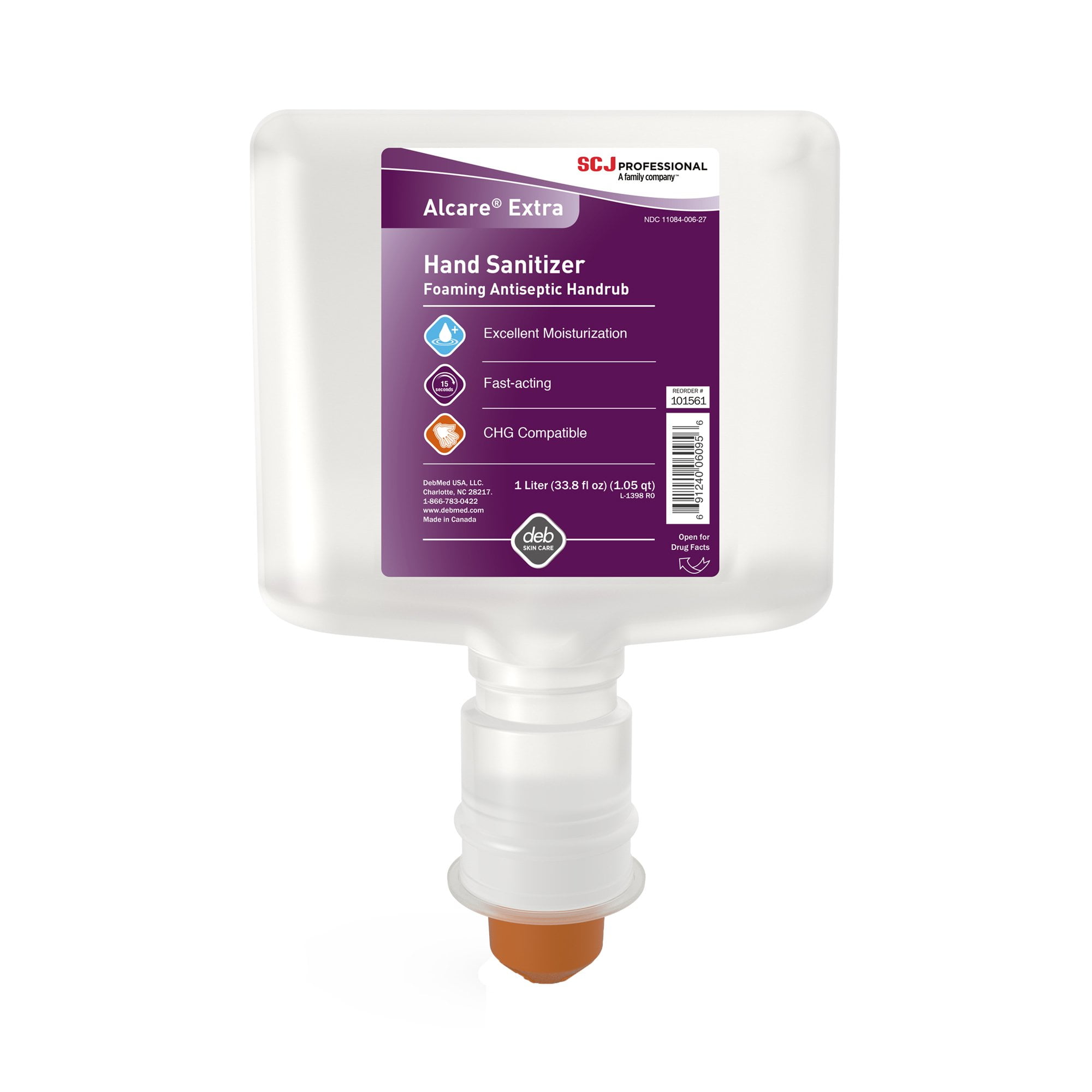Alcare Extra Ethyl Alcohol Hand Sanitizer 1,000 mL Refill Bottle 6 Ct