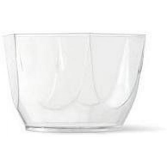 Alcas 2.03-Ounce"Exa" Clear Hexagonal Plastic Cup 2.01 Inch x 2.28 Inch x 1.5 Inch High - Pack of 60