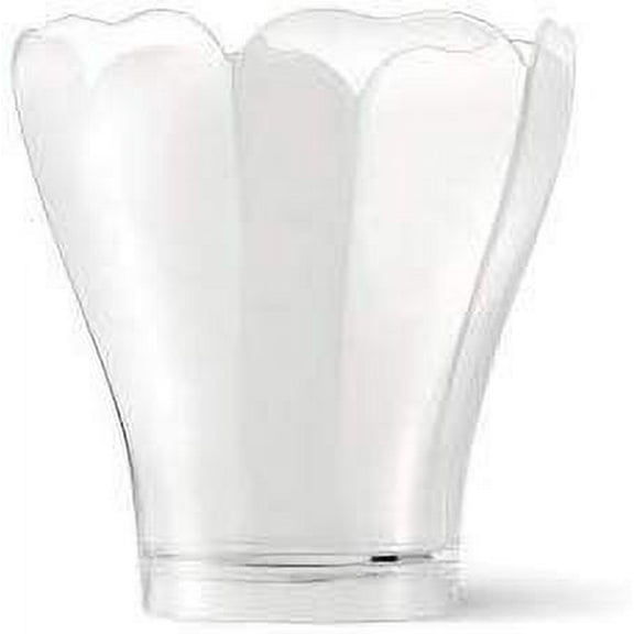Alcas 5.41-Ounce"Lily" Clear Six-Sided Plastic Cup 2.80 Inch Across x 3.15 Inch High - Case of 480