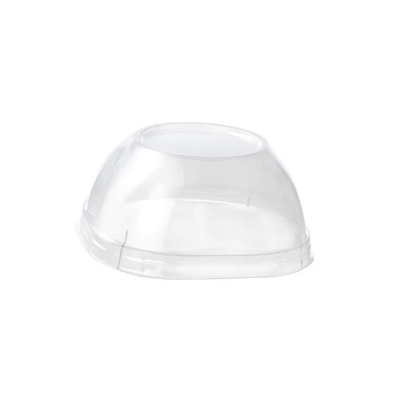 Alcas Clear Dome Lid for 13.53-Ounce"Scoop" Plastic Ice Cream Cup - Pack of 50
