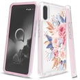 thumbnail image 1 of Alcatel 3V 2019 Case, KAESAR Graphic Design Shockproof Impact Resistant Protective Full-Body Rugged Clear Hybrid Bumper Case for Alcatel 3V 2019 (Pink Flower), 1 of 5