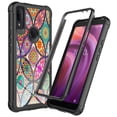 thumbnail image 1 of Alcatel 3V Case, Rosebono Hybrid IMD Design Graphic Anti-Scratch Fashion Cute Colorful Silicone Skin Cover Armor Case for Alcatel 3V 2019 (Colorful Mandala), 1 of 5