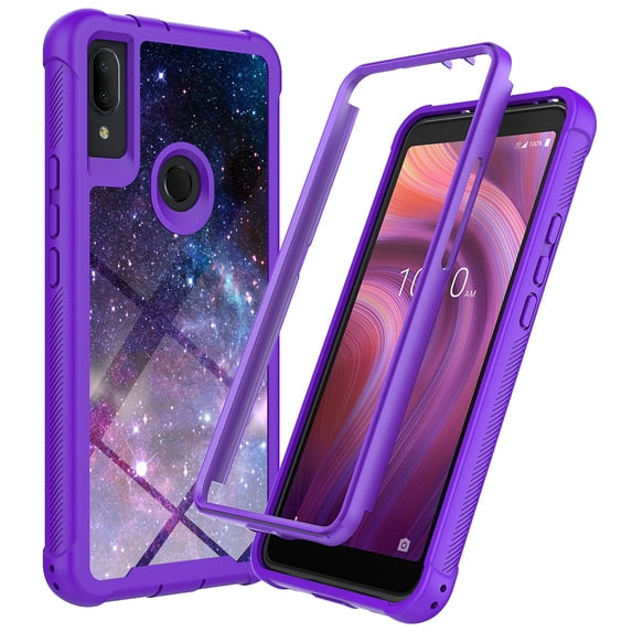 Alcatel 3V Case, Rosebono Hybrid IMD Design Graphic Anti-Scratch Fashion Cute Colorful Silicone Skin Cover Armor Case for Alcatel 3V 2019 (Stardust)