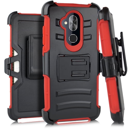 Alcatel 7 Folio Hybrid H Stand Holster Red