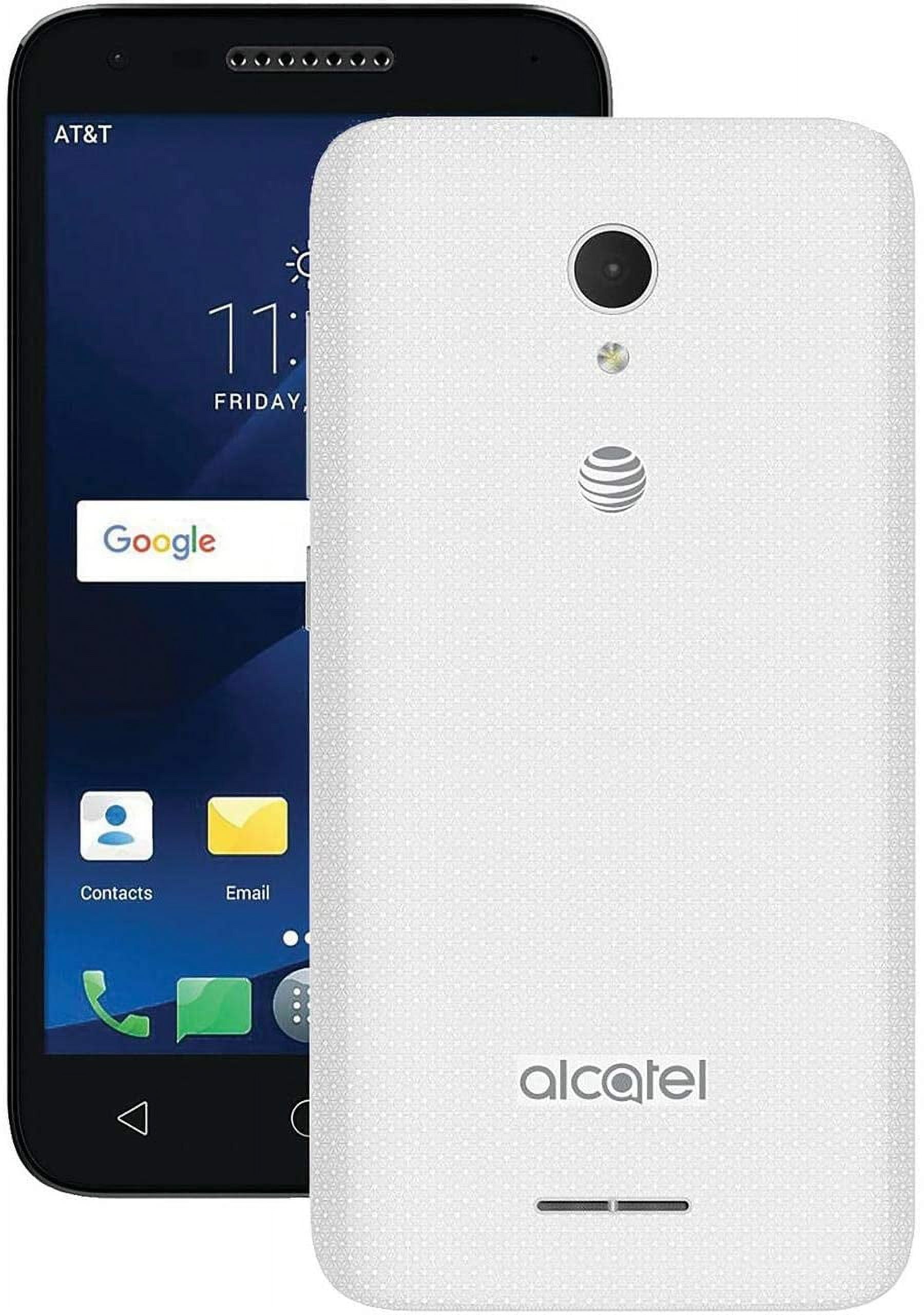 Alcatel - CAMEOX 4G LTE with 16GB Memory Cell Phone - Arctic White (AT&T)
