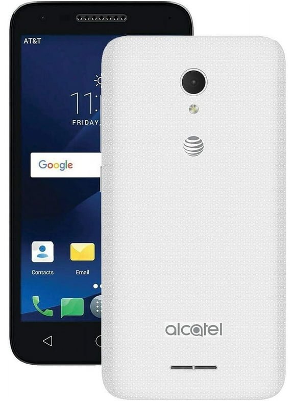 Alcatel - CAMEOX 4G LTE with 16GB Memory Cell Phone - Arctic White (AT&T)