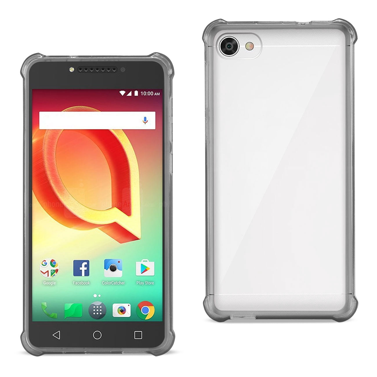 Alcatel Crave Clear Bumper Case With Air Cushion Protection In Clear Black - Walmart.com Alcatel Crave Clear Bumper Case With Air Cushion Protection In Clear Black - Walmart.com