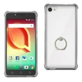 thumbnail image 1 of Alcatel Crave Transparent Air Cushion Protector Bumper Case With Ring Holder In Clear Black, 1 of 4