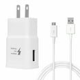 thumbnail image 1 of Alcatel Ideal / Streak Adaptive Fast Charger Micro USB 2.0 Charging Kit [1 Wall Charger + 5 FT Micro USB Cable] Dual voltages for up to 60% Faster Charging! White, 1 of 4