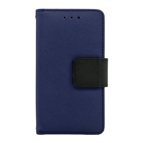 Alcatel One Touch Elevate / 5017E Leather Wallet Pouch Case Cover Blue