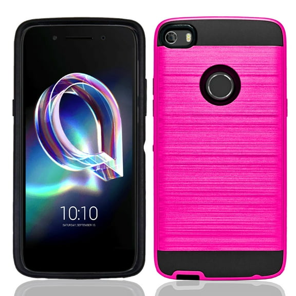 Alcatel OneTouch iDOL 5 / 6060 Hybrid Metal Brushed Shockproof Tough Case Cover