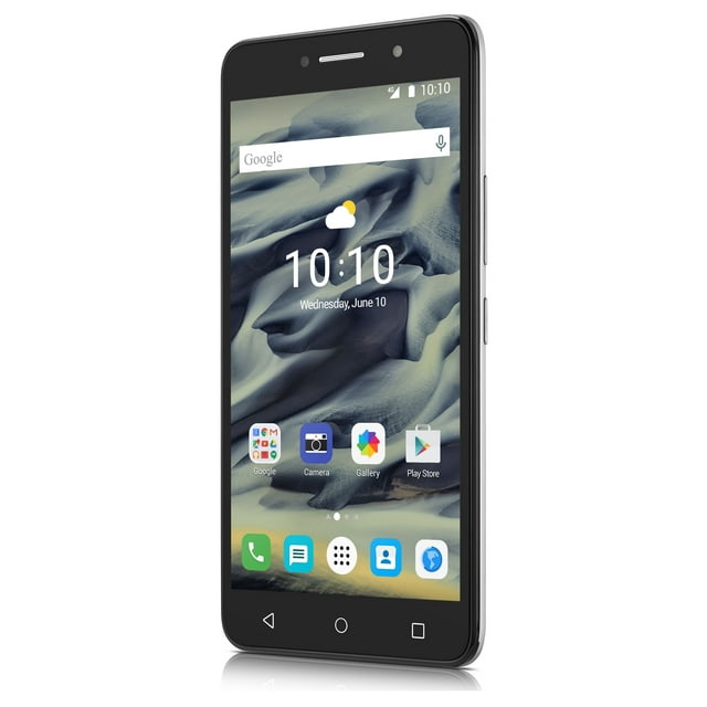 Alcatel Pixi 4 16GB Unlocked GSM 4G LTE Quad-Core Phone w/ 8MP Camera - Silver