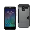 thumbnail image 1 of Alcatel Tru Slim Armor Hybrid Case With Card Holder In Gray, 1 of 4