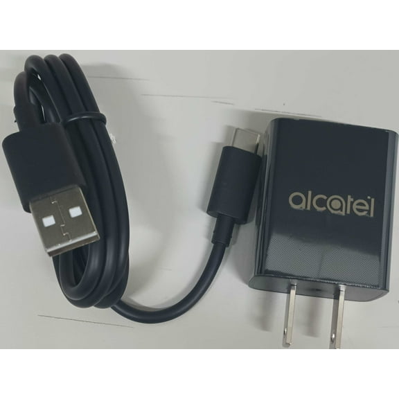 Alcatel USB-A Adapter S USB-A to USB-C Cable, Black