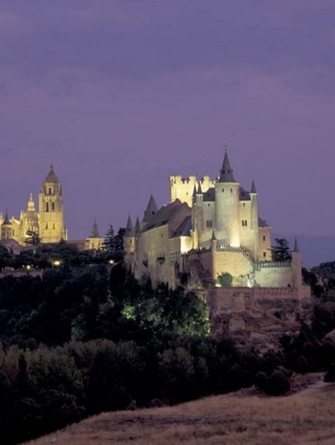 Alcazar Segovia Spain Canvas Art - David Barnes DanitaDelimont (18 x 24)