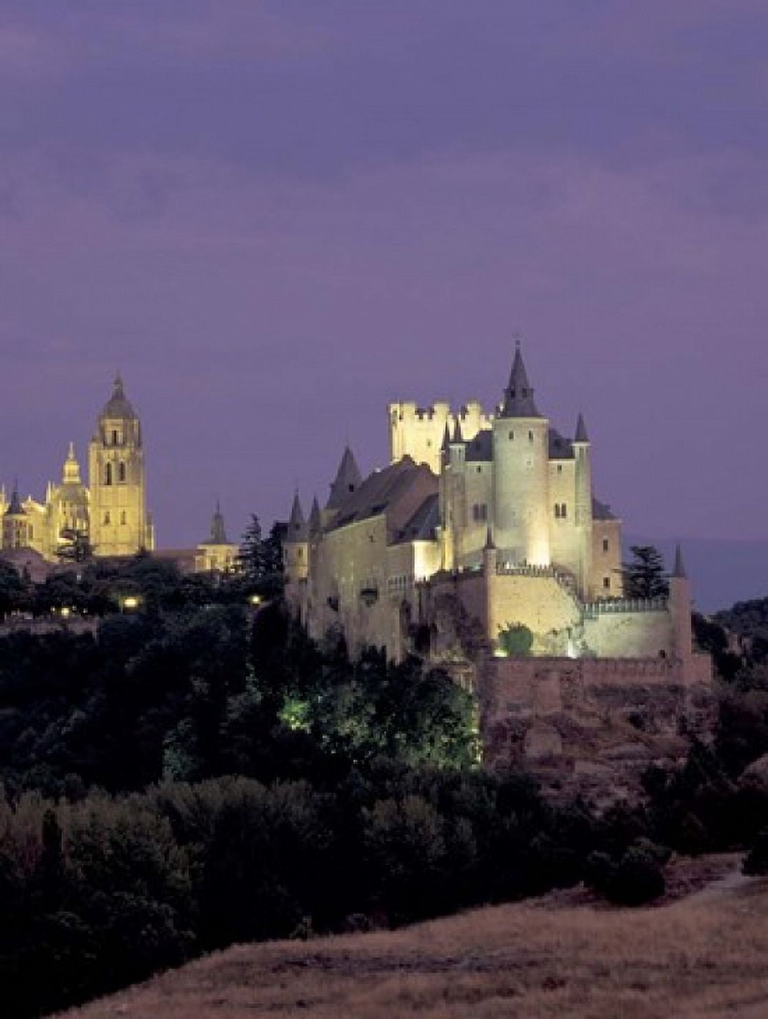 Alcazar Segovia Spain Canvas Art - David Barnes DanitaDelimont (24 x 31)