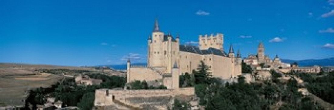 Alcazar Segovia Spain Canvas Art - Panoramic Images (36 x 12)
