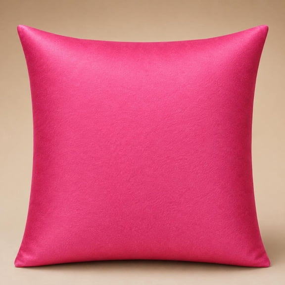 Alchemic Living Set of 2 Hot Fuchsia Luxurious Soft Silky Satin Rectangle Pillow Covers 12x16 Inch (30x40 CM) - Solid Decorative Concealed Zipper Cushion Covers for Sofa, Couch, Living Room, Bedroom