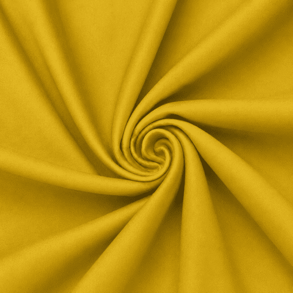 Alchemic Living Unisex Yellow Cotton Silk Plain Fabric – 44" Wide, Premium Solid Cloth Dress Material Fabric for Silk Cloth for Kurta, Payjama, Blouse, Suit, Plazzo (By The Yard)
