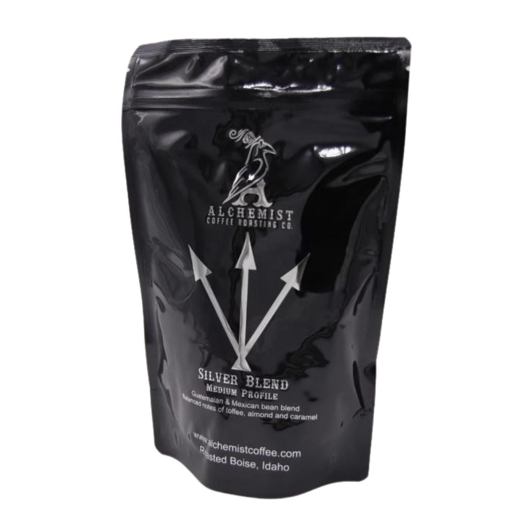 Alchemist Coffee Organic Silver Blend Whole Bean Coffee, Medium Roast, Naturally Caffeinated
