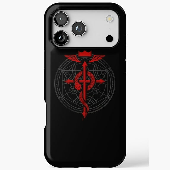 Alchemist Flamel Symbol Anime Art iPhone Case 17 11 12 13 14 15 16 Pro Max up to size 5XL