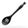 thumbnail image 1 of Alchemy  Cats Kitchen Slotted Spoon, Black, 1 of 1
