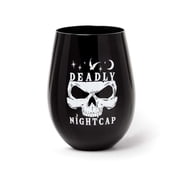 Alchemy Deadly Nightcap Drinking Glass, Black