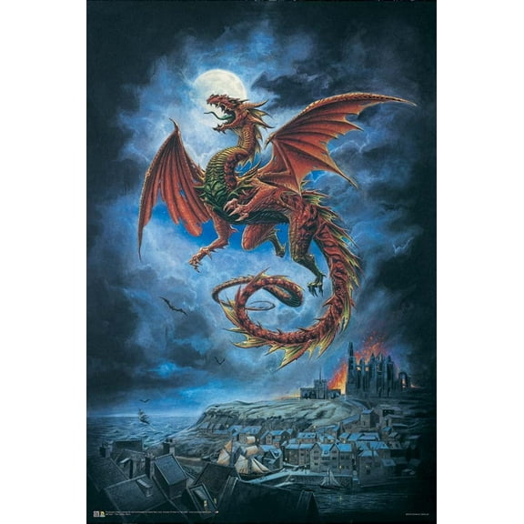 Alchemy England The Whitby Wyrm Poster - 24 x 36