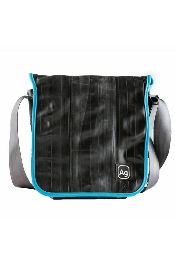 Haversack Messenger Bag, Made from Recycled Bike Tubes