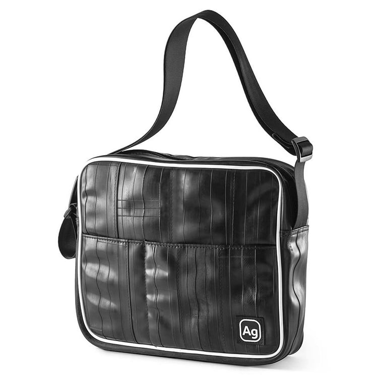 Alchemy Goods Mercer Messenger Rubber Bag - Recycled Bike Inner Tubes &  Seat Belts