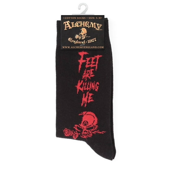 Alchemy Gothic Cotton, Polyamide And Elastane Feet Are Killing Me Socks
