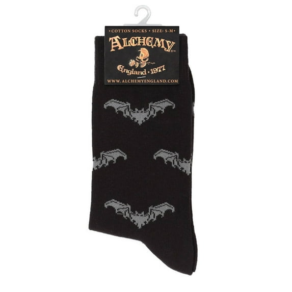 Alchemy Gothic Cotton, Polyamide And Elastane Gothic Bat Socks