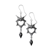 Alchemy Gothic E425 Love Bats Earrings