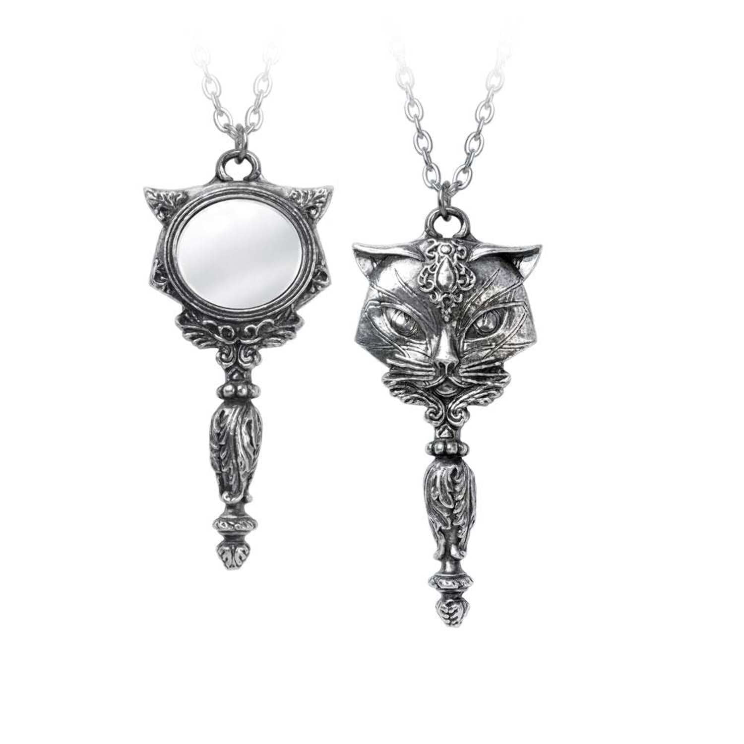 Alchemy Gothic Lightweight Fashion Sacred Cat Vanitas Pendant