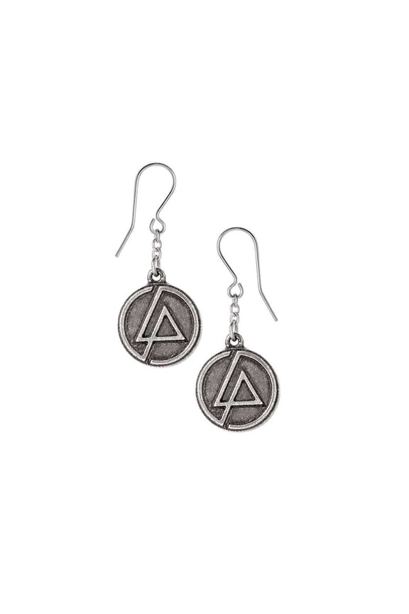 Linkin Park LP Circle Logo Earrings