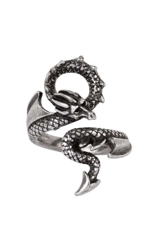R245W-Y Miniature Dragon Coils Lure Ring - Size 11-12