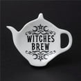 thumbnail image 1 of Alchemy Gothic SR4 4.33 in. Crescent Witches Brew Tea Spoon Holder, White, 1 of 1