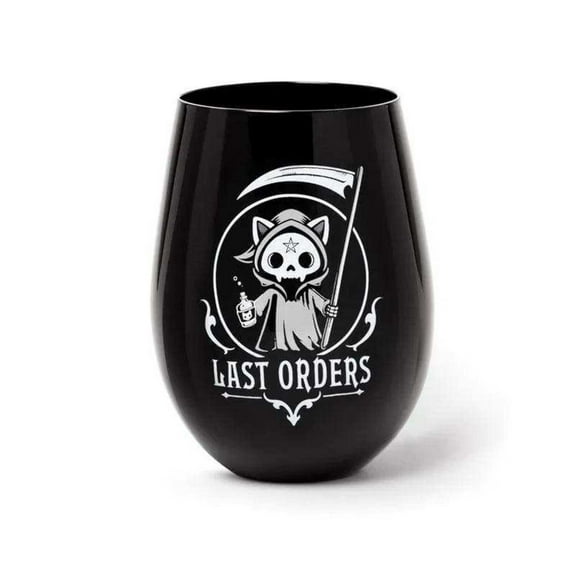 Alchemy Last Orders Drinking Glass, Black