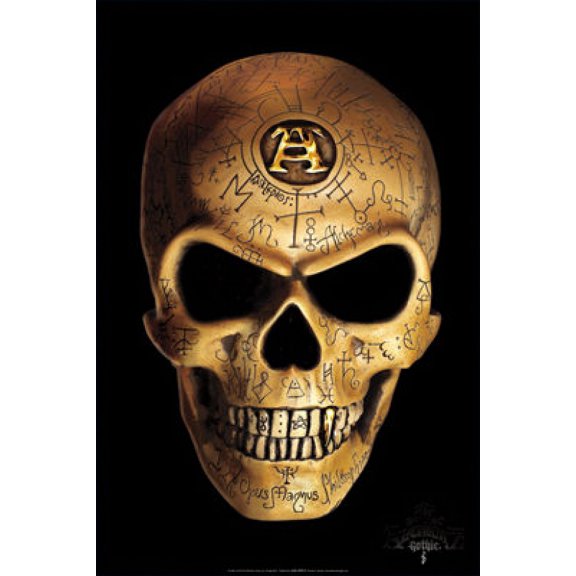 Alchemy - Omega Skull Poster - 22 x 34 inches