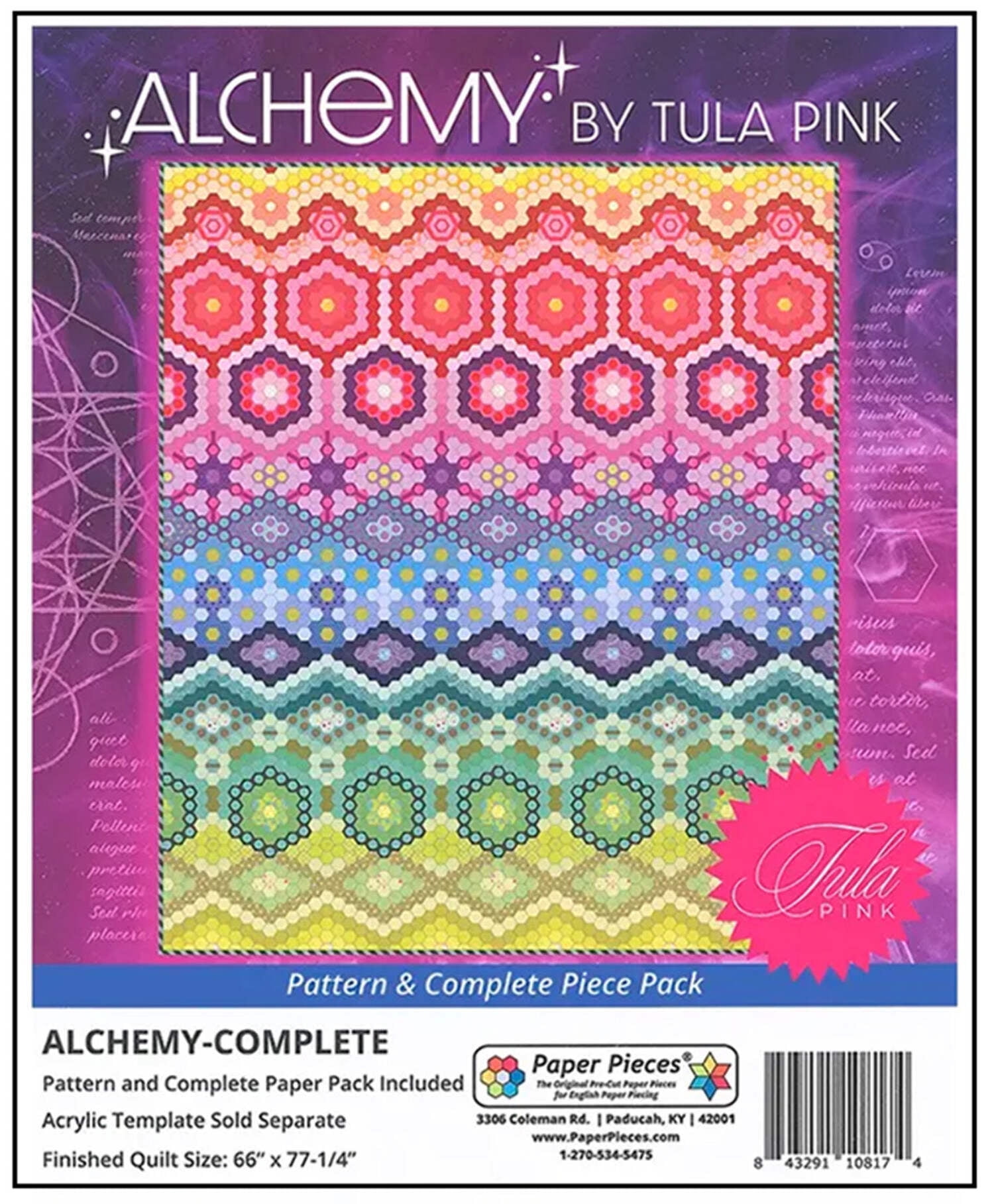 Alchemy Pattern and Complete Paper Piece Pack by Tula Pink - Walmart.com