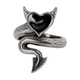 thumbnail image 1 of Alchemy Gothic Devil Heart Wrap Ring, 1 of 1