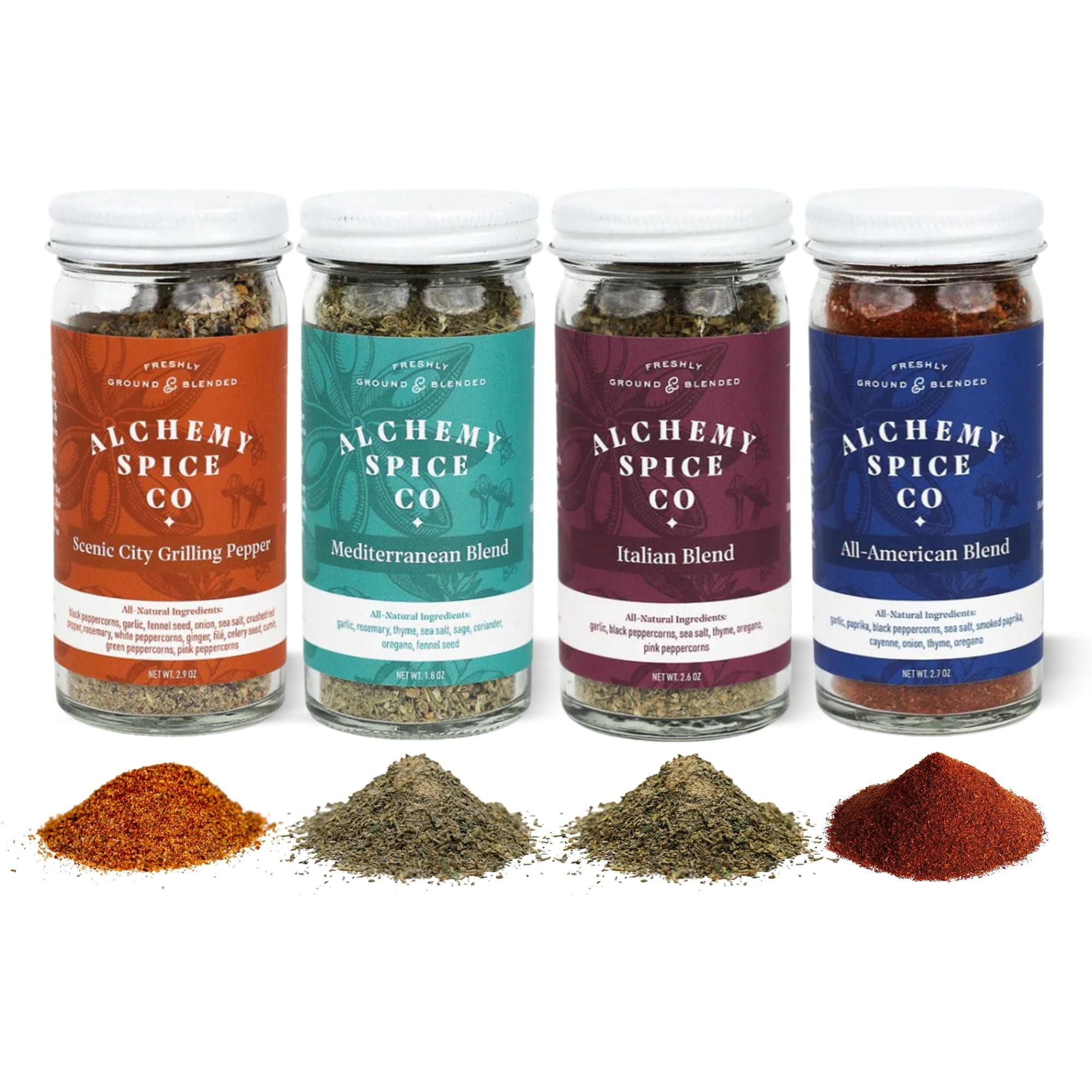 Spice St. Market Familiar Favorites Seasoning Pack - 5 Blends (Roasted Potatoes, Steak, Everything Bagel & More)