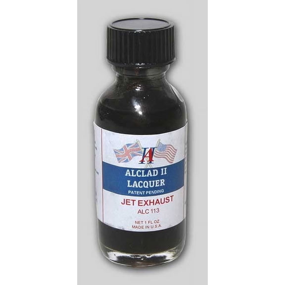Alclad II Lacquers ALC113 Jet Exhaust Metal 1oz Lacquer Hobby Paint