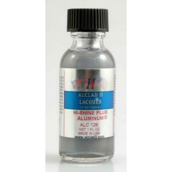 Alclad II Lacquers High Shine Plus Aluminum 1oz ALC126 Lacquer Primers & Paints