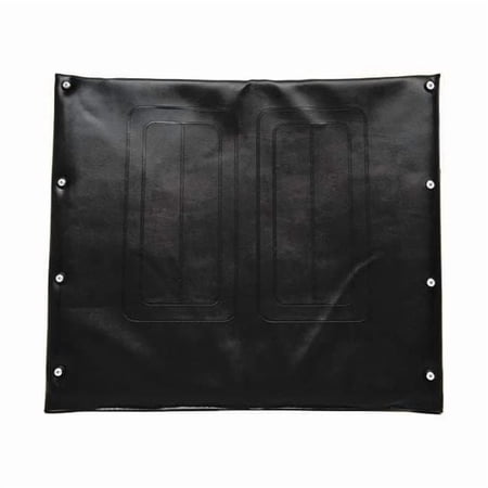 Alco Vinyl Back Upholstery,22" W,8 Hole,Black 766-A3