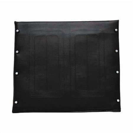 Vinyl Seat Upholstery,18" W,8 Hole,Black 779-A3